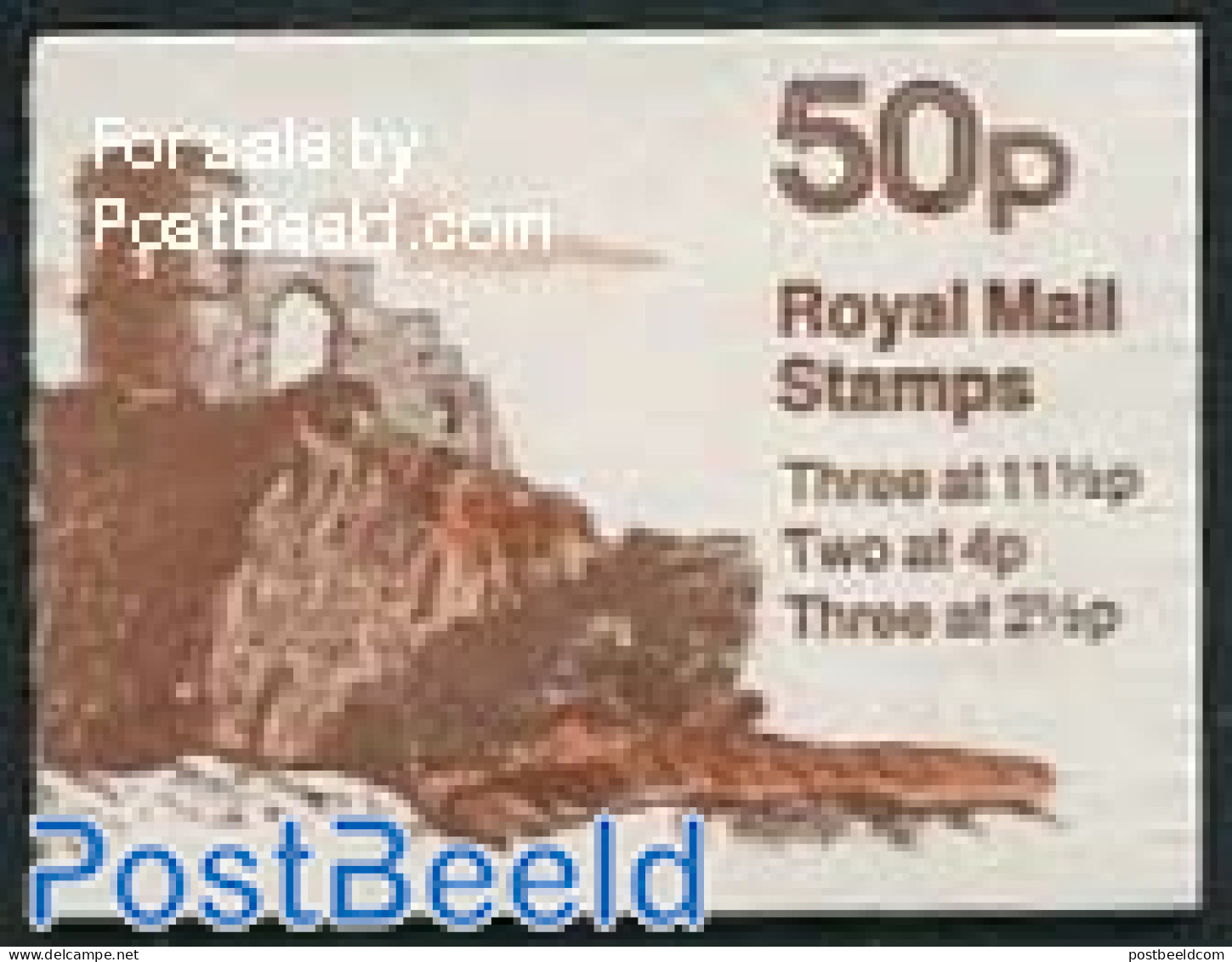 Great Britain 1981 Def. Booklet, Mow Cop Castle, 11.5p Stamp At Right, Mint NH, Stamp Booklets - Castles & Fortificati.. - Unused Stamps