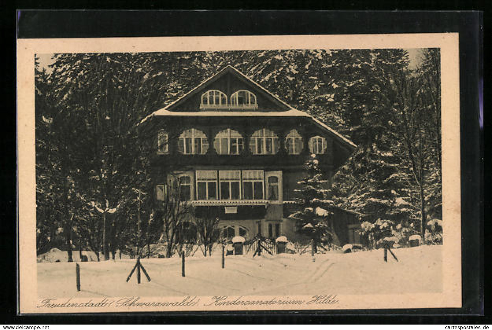 AK Freudenstadt / Schwarzwald, Kindersanatorium Hilde Im Winter  - Freudenstadt