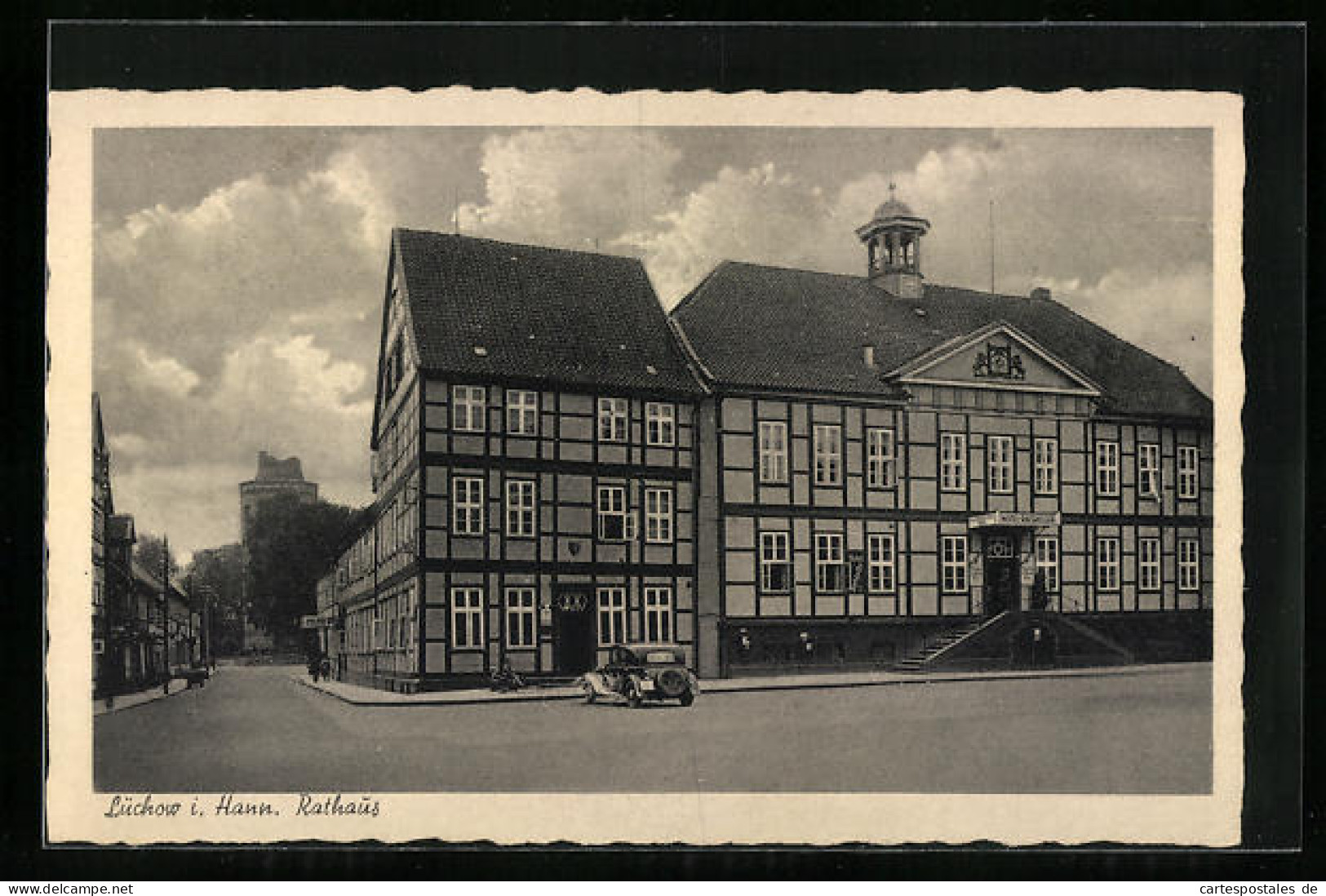 AK Lüchow I. Hann., Am Rathaus  - Lüchow