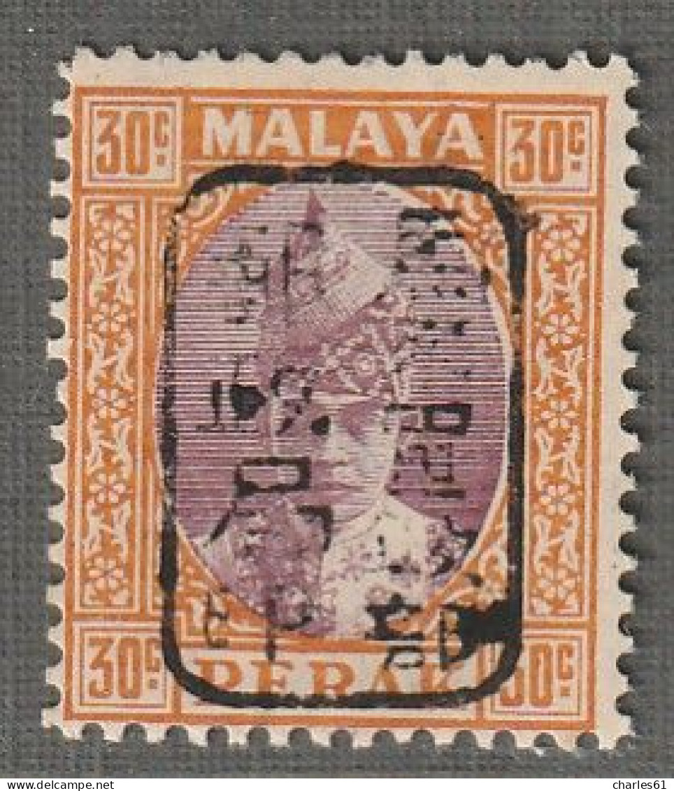 MALAYSIA - PERAK : Occupation Japonaise - N°9 ** (1942) 30c Orange Et Brun-violet - Japanse Bezetting