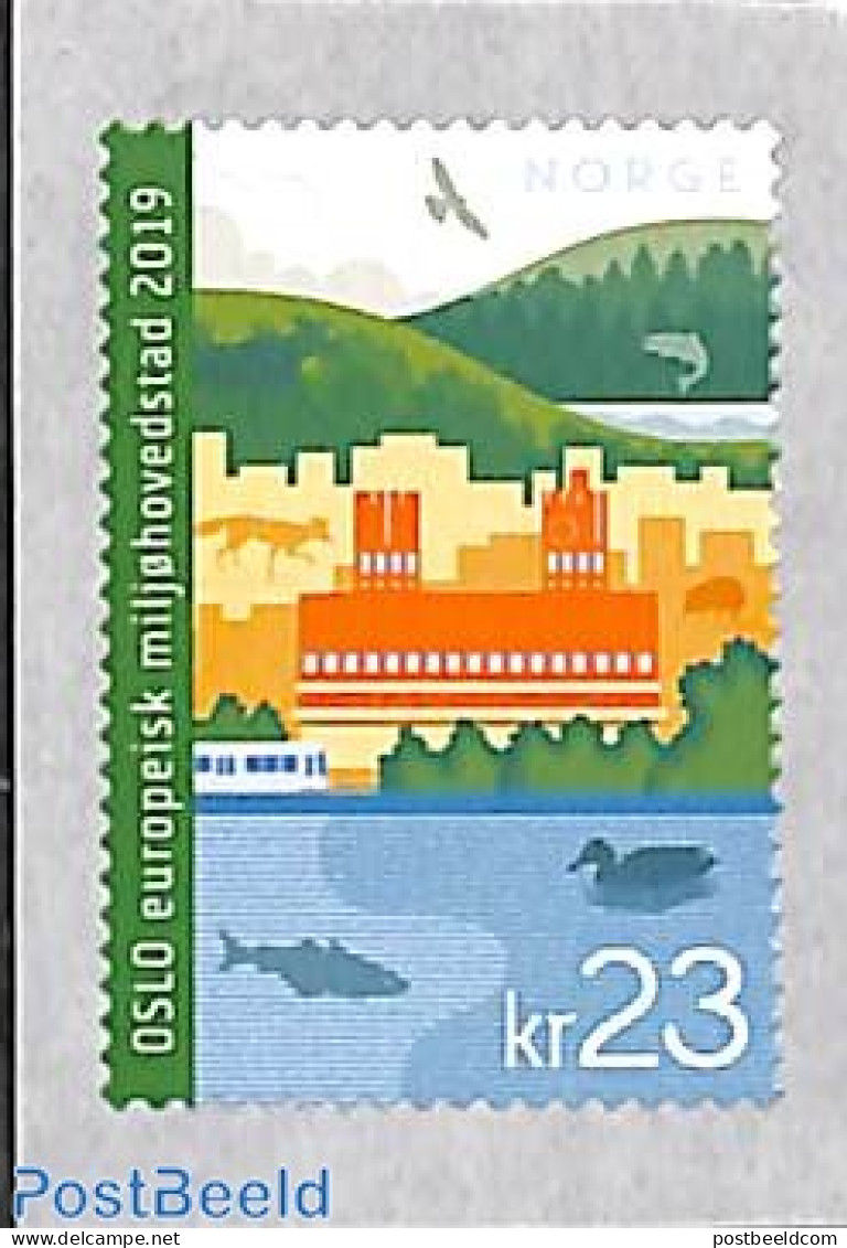 Norway 2019 Oslo European Green Capital 1v S-a, Mint NH, Nature - Birds - Ducks - Environment - Fish - Unused Stamps