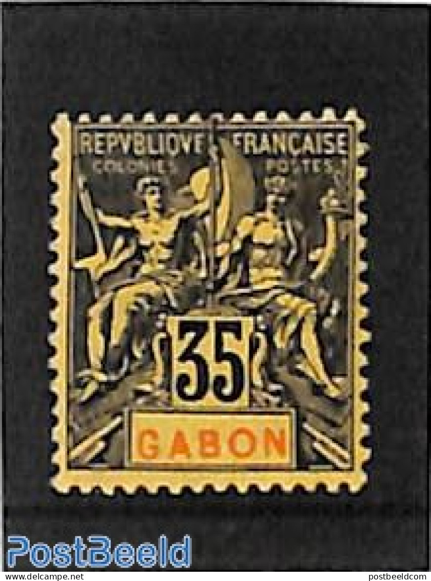 Gabon 1904 35c, Stamp Out Of Set, Unused (hinged) - Unused Stamps