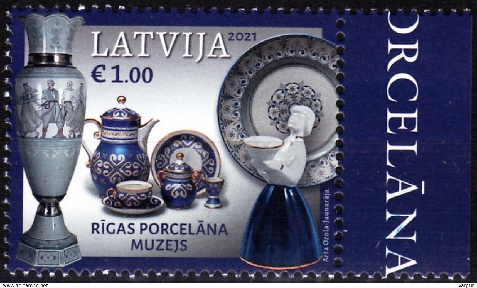 LATVIA 2021-13 ART: Porcelain Museum Of Riga, MNH - Porcelaine