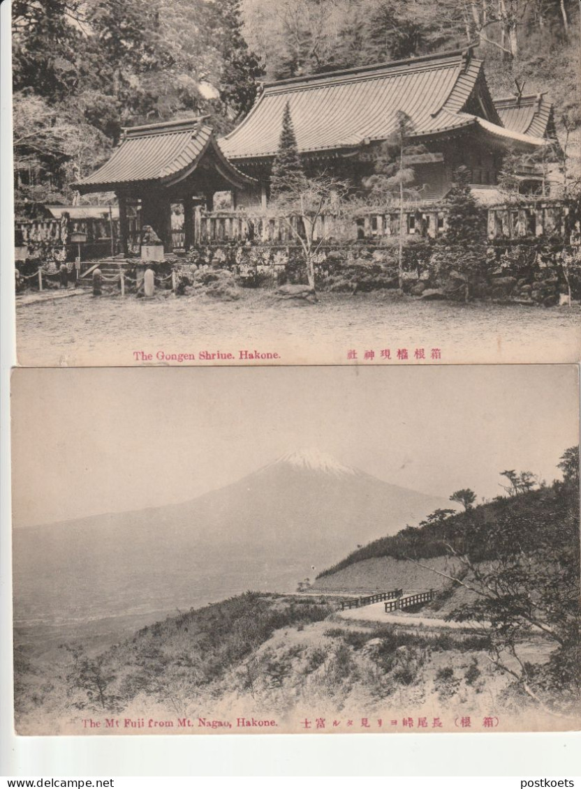 Hakone, 2 Postkaarten, 4 Scans - Other & Unclassified
