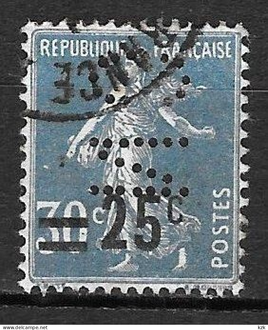794	N°	217	Perforé	-	CN 278	-	COMPTOIR NATIONAL D'ESCOMPTE - Used Stamps
