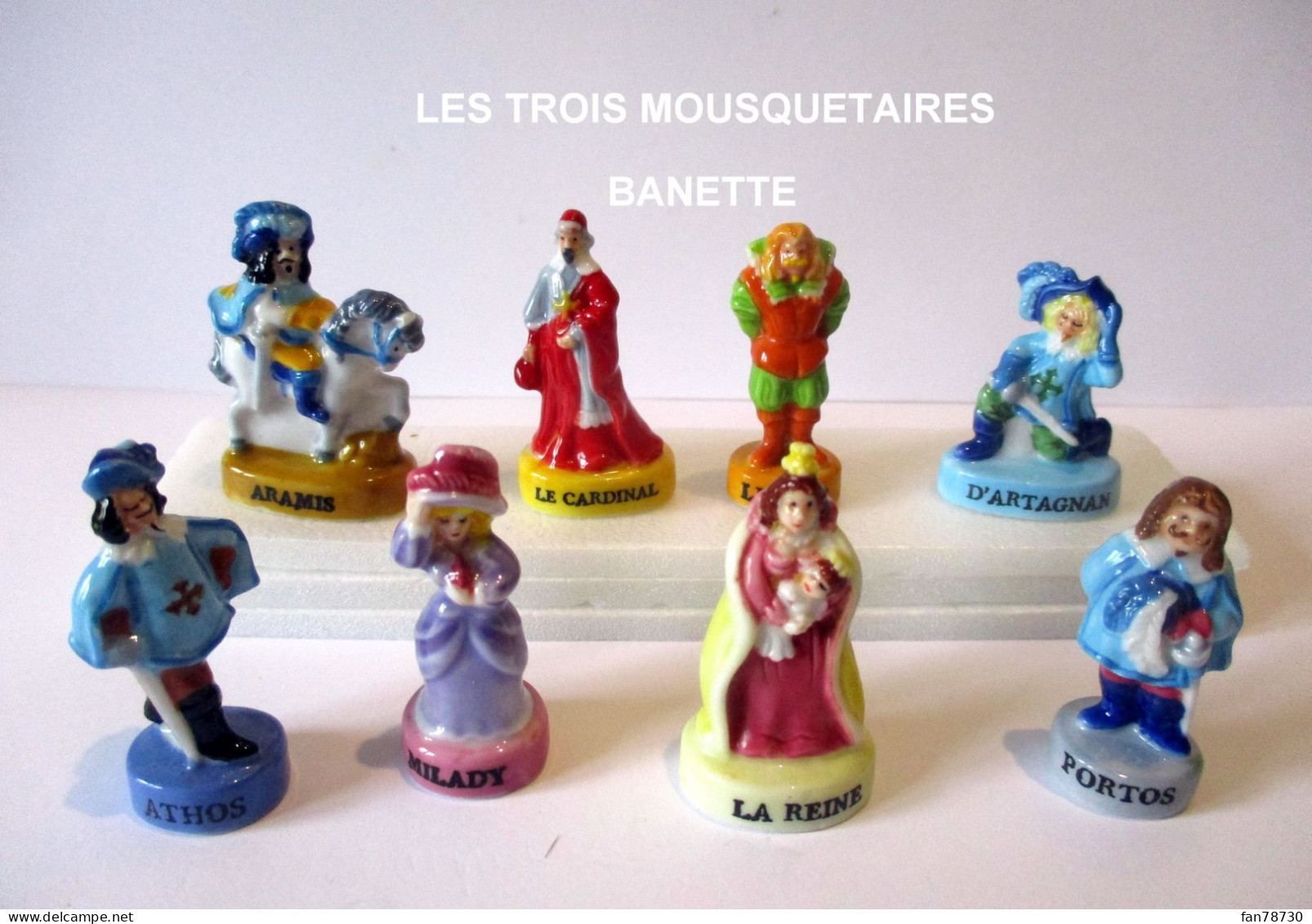 Fèves Brillantes - Série Complète Les Trois Mousquetaires De Banette 2014 - Frais Du Site Déduits - Personnages