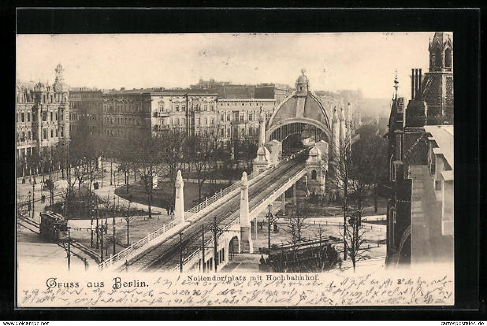 AK Berlin-Schöneberg, Nollendorfplatz Mit Hochbahnhof  - Schöneberg