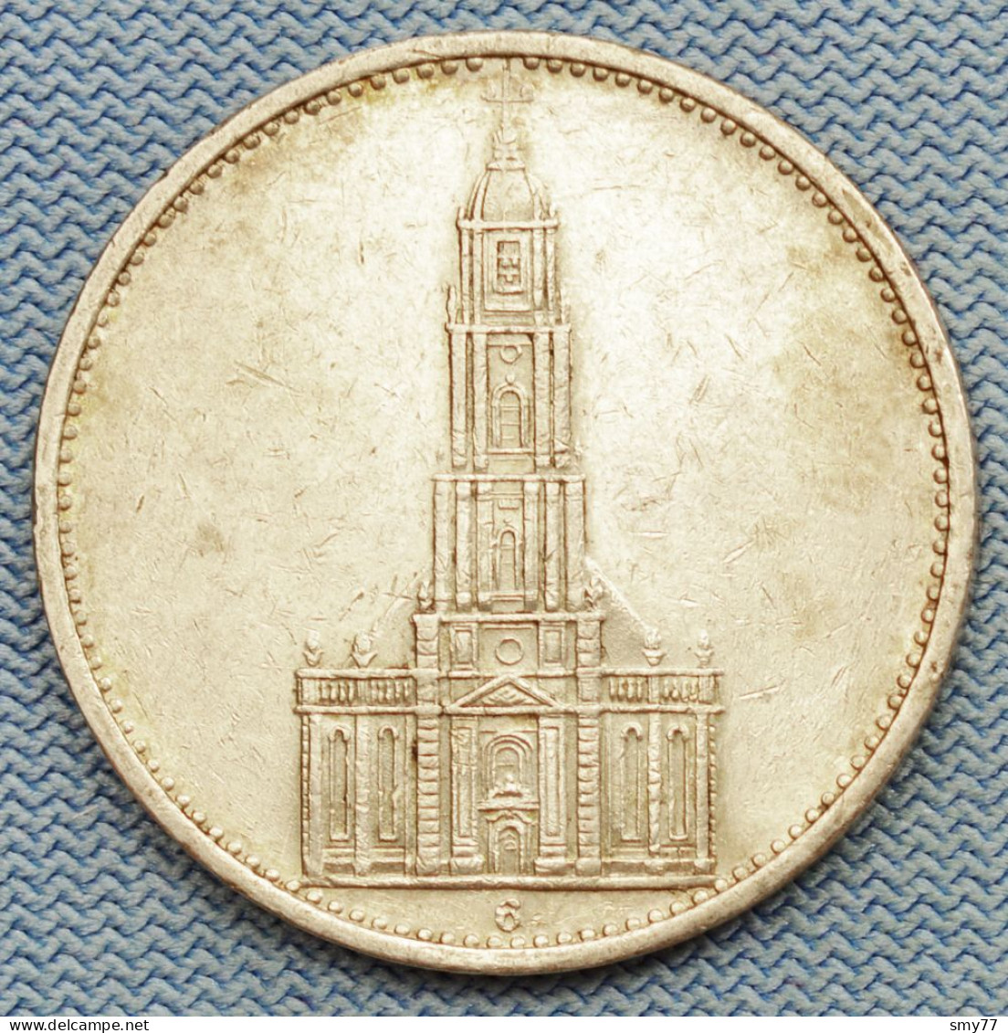 3 Reich • 5 Mark 1935 G • Garnisonskirche Potsdam • Ohne Datum W/o Date • Germany / Deutsches 3eme Reich • [24-655] - 5 Reichsmark