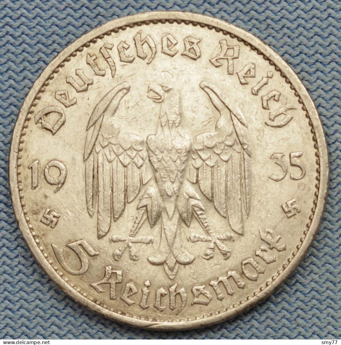 3 Reich • 5 Mark 1935 G • Garnisonskirche Potsdam • Ohne Datum W/o Date • Germany / Deutsches 3eme Reich • [24-655] - 5 Reichsmark