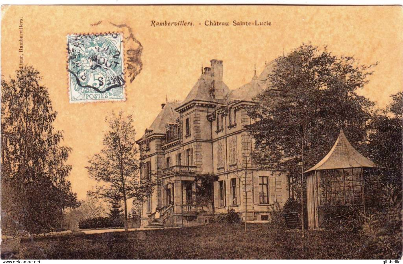 88 - Vosges -  RAMBERVILLERS - Chateau Sainte Lucie - Rambervillers