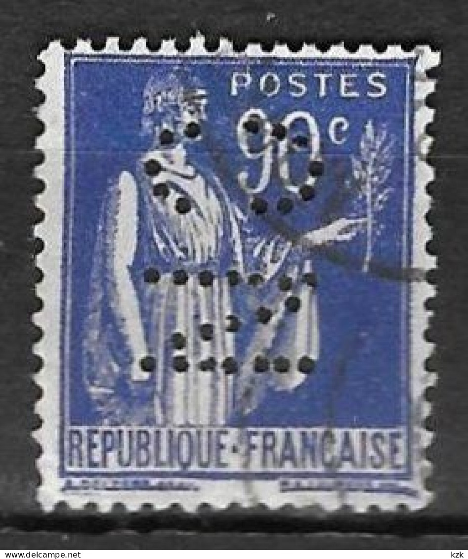 798	N°	368	Perforé	-	CN 278	-	COMPTOIR NATIONAL D'ESCOMPTE - Used Stamps