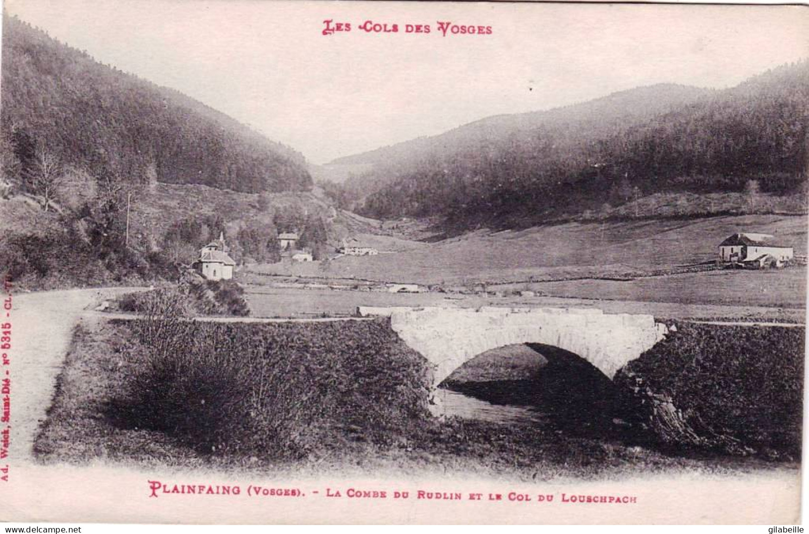 88 - Vosges - PLAINFAING - La Combe Du Rudlin Et Le Coldu Louschpach - Plainfaing