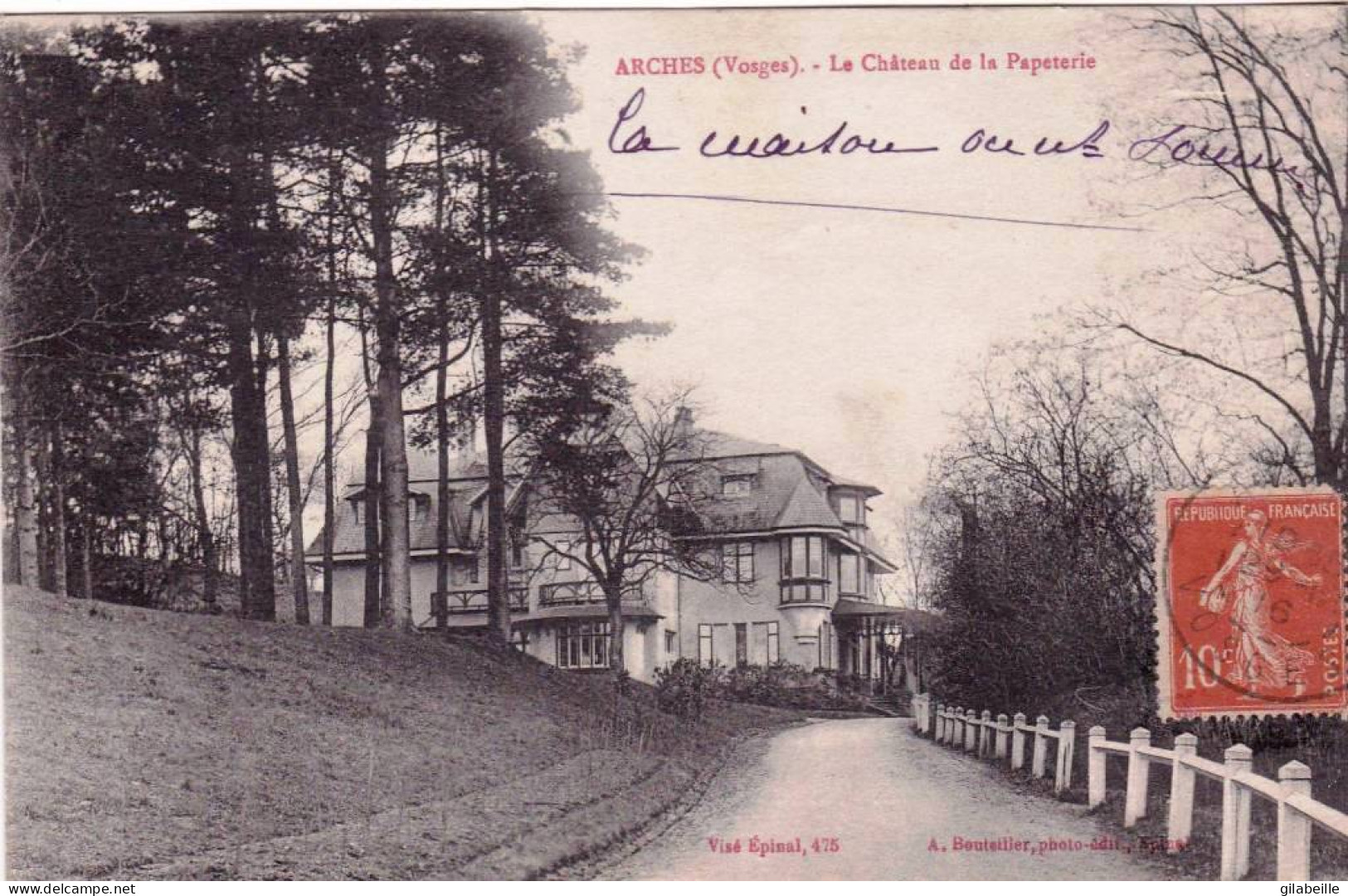 88 - Vosges -  ARCHES - Le Chateau De La Papeterie - Arches
