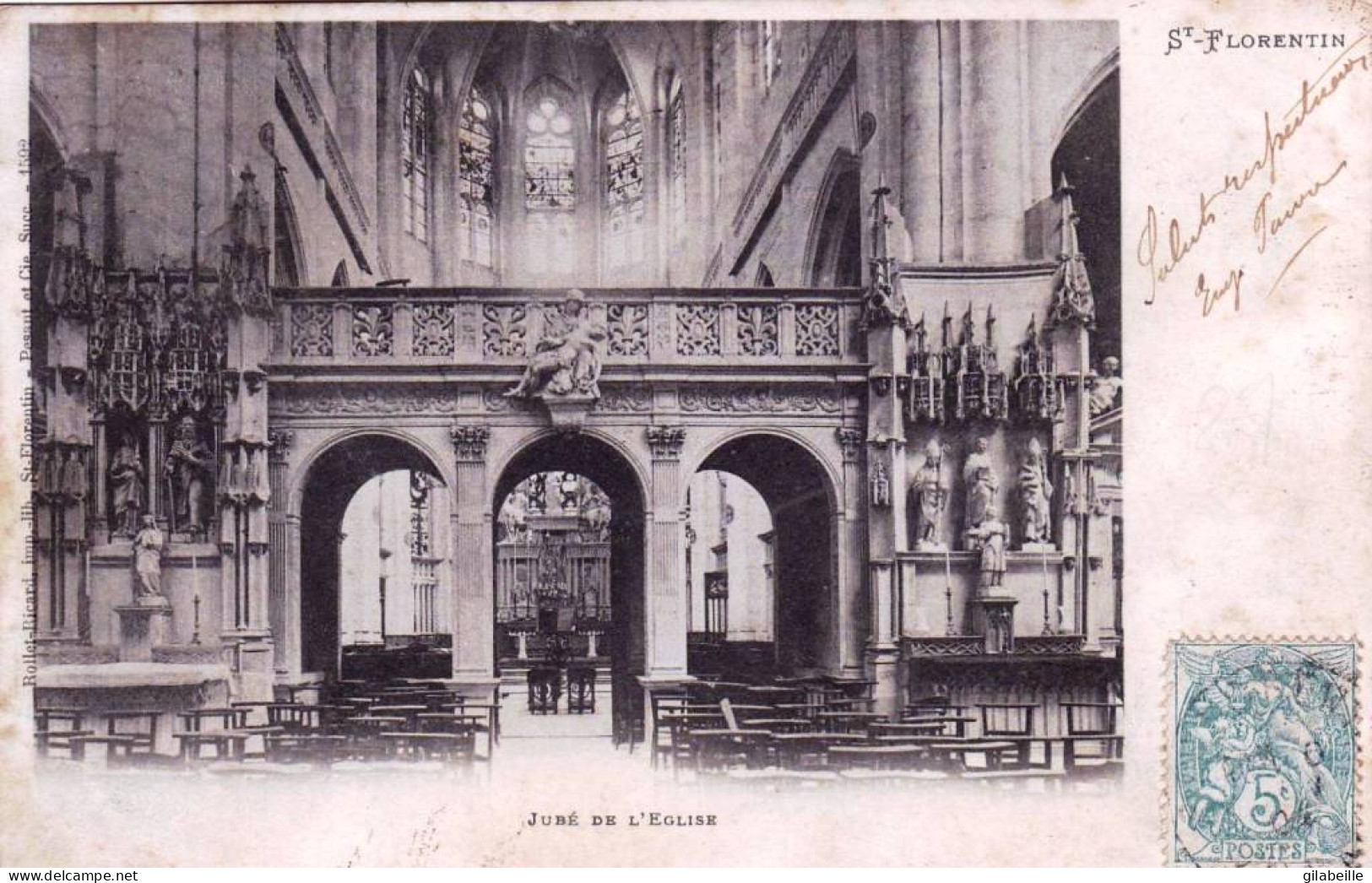 89 - Yonne -  SAINT FLORENTIN -  Le Jubé De L'église - Saint Florentin