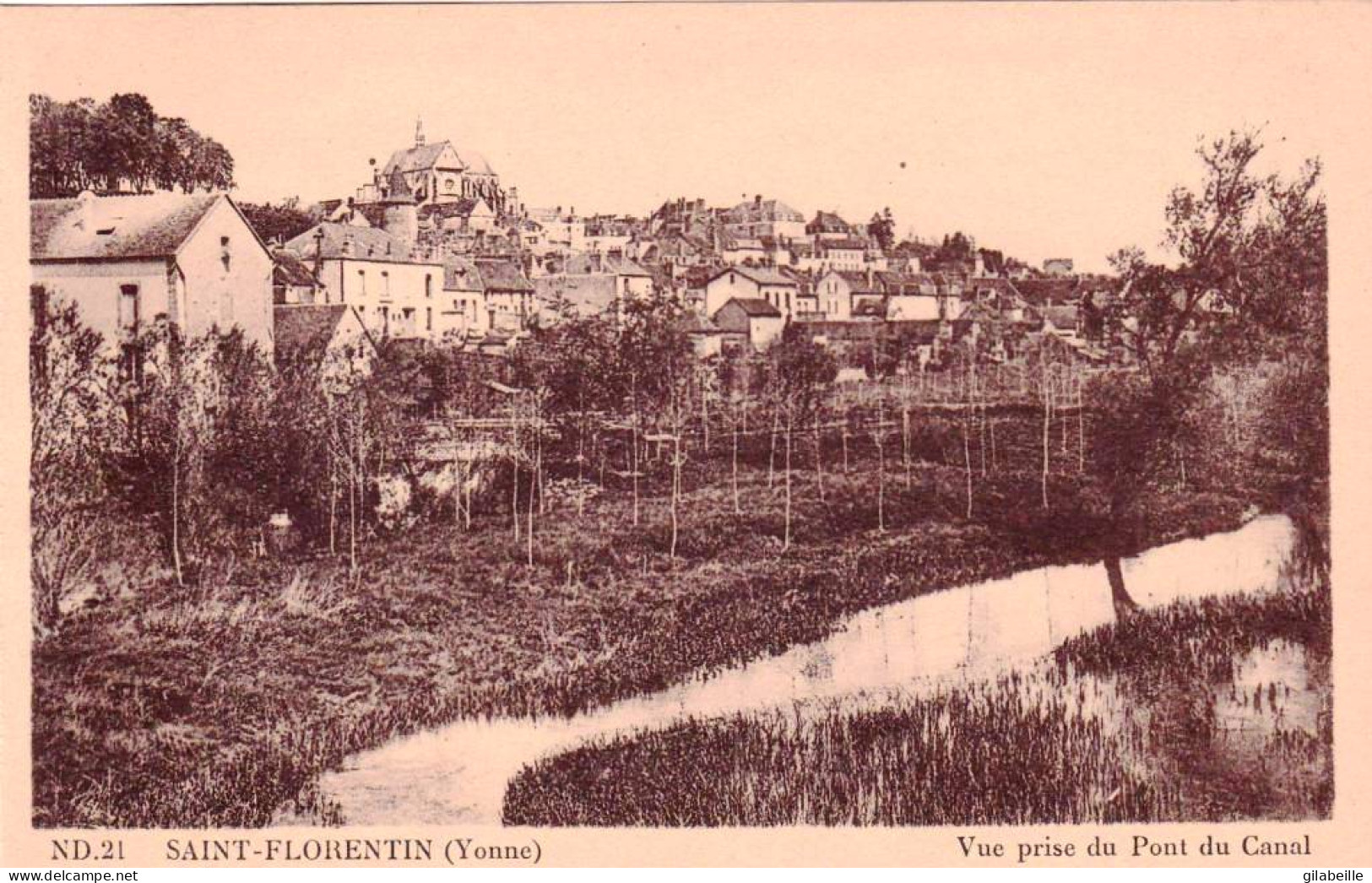 89 - Yonne -  SAINT FLORENTIN - Vue Prise Du Pont Du Canal - Saint Florentin