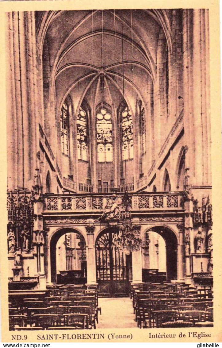 89 - Yonne -  SAINT FLORENTIN -  Interieur De L'église - Saint Florentin