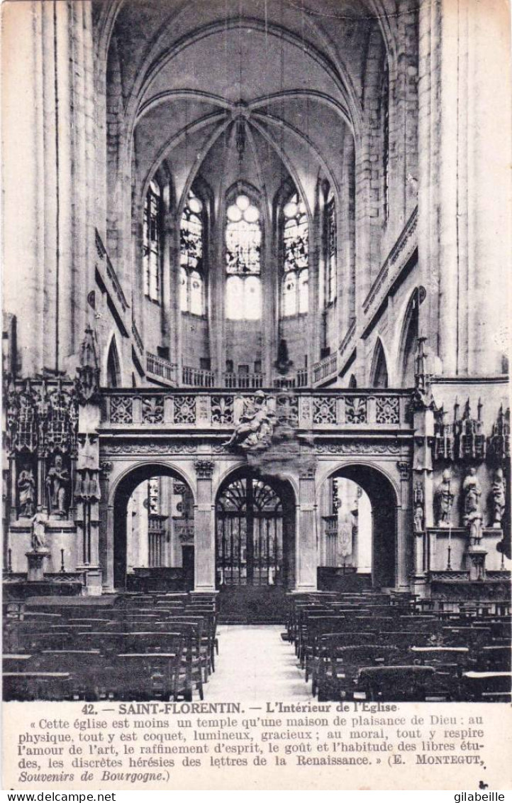89 - Yonne -   SAINT FLORENTIN -  Interieur De L'église - Saint Florentin