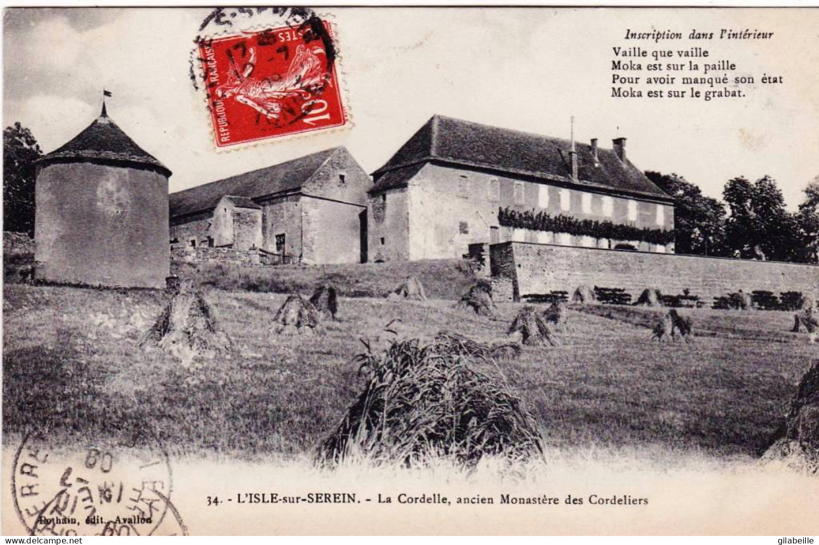 89 - Yonne -  L'ISLE Sur SEREIN - La Cordelle - Ancien Monastere Des Cordeliers - L'Isle Sur Serein