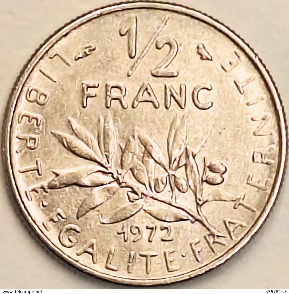 France - 1/2 Franc 1972, KM# 931.1 (#4291) - 1/2 Franc