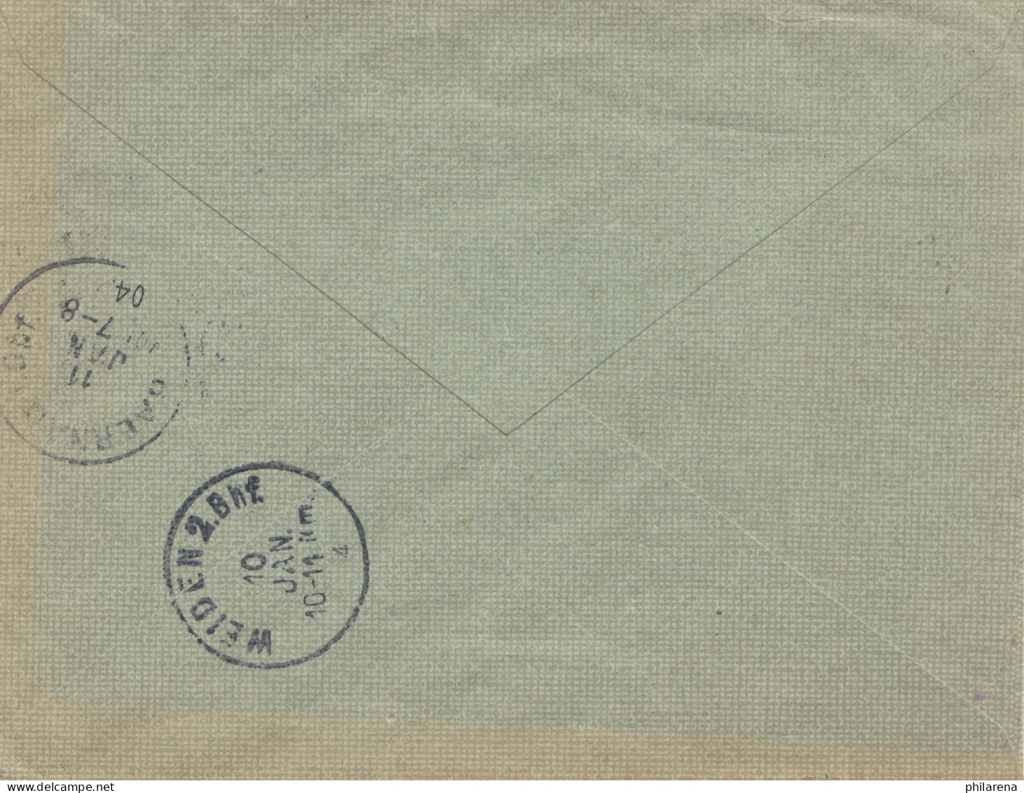 Türkei: 1904: Brief Einschreiben Nach Weiden - Altri & Non Classificati
