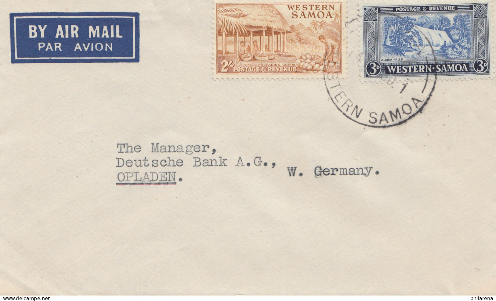 Samoa: Air Mail To Germany - Opladen - Samoa