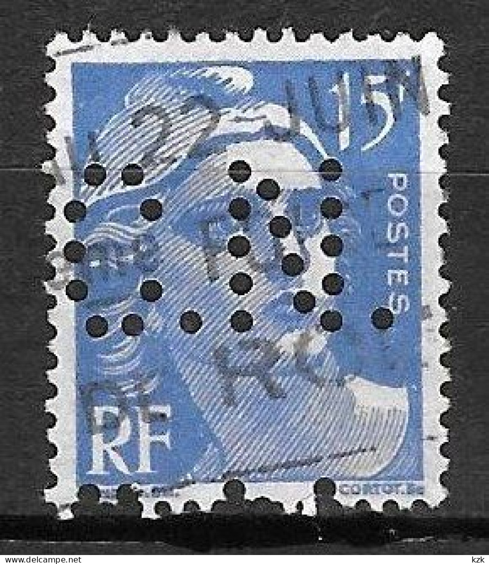 802	N°	886	Perforé	-	CN 298	-	CREDIT DU NORD - Used Stamps