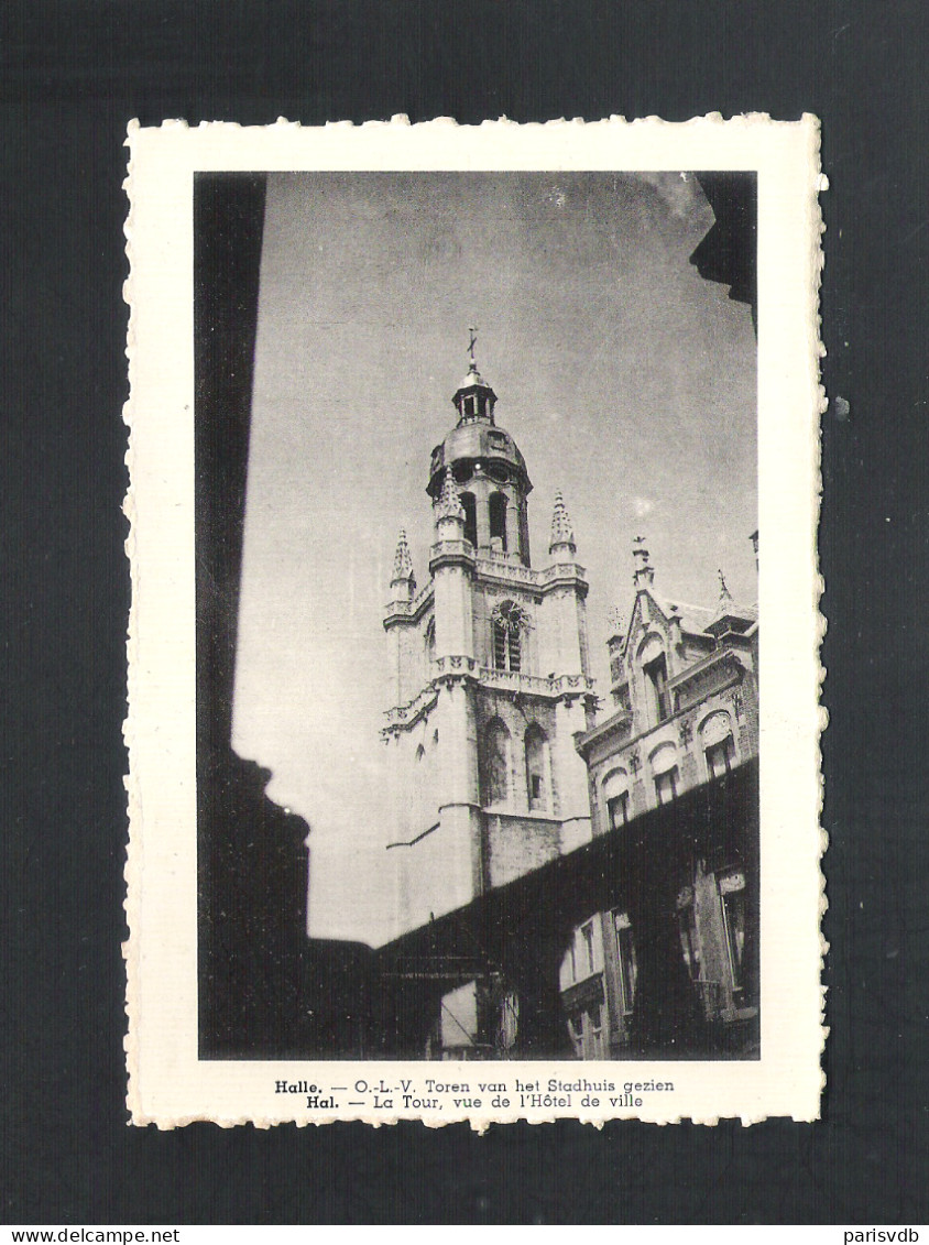 HALLE -  O.L.V. TOREN VAN HET STADHUIS GEZIEN   (12.182) - Halle