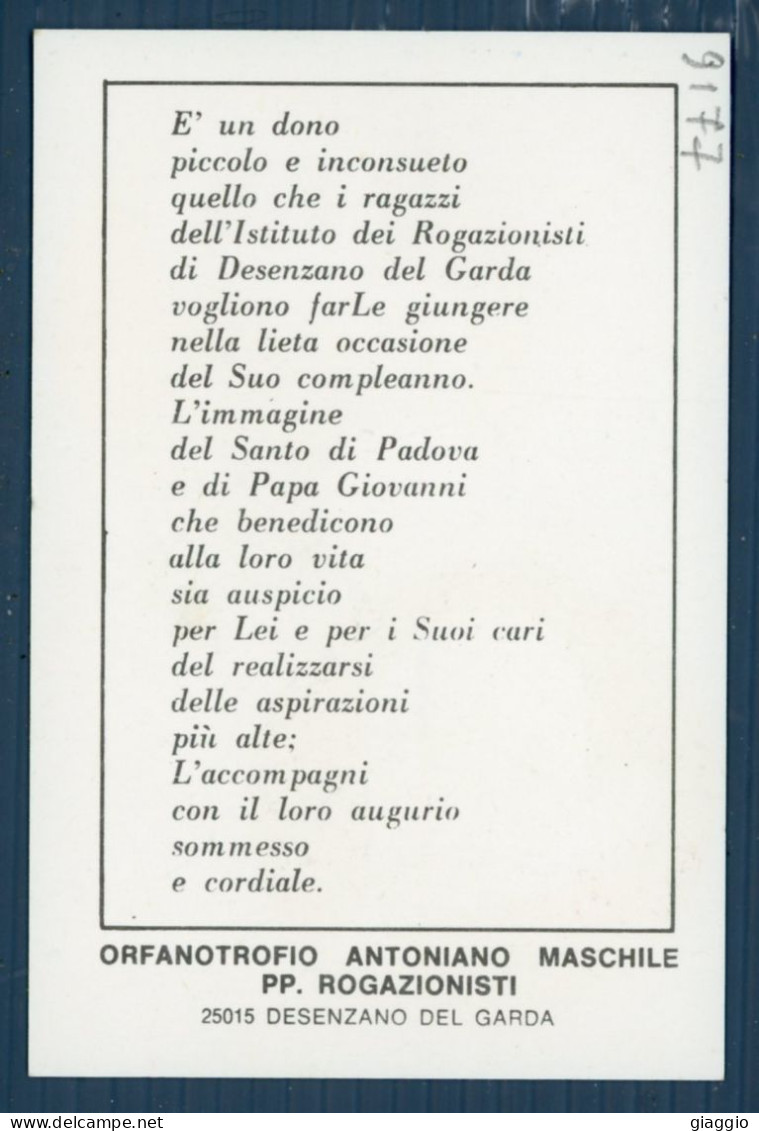 °°° Santino N. 9177 - Orfanotrofio Antoniano - Desenzano Del Garda °°° - Religion & Esotericism