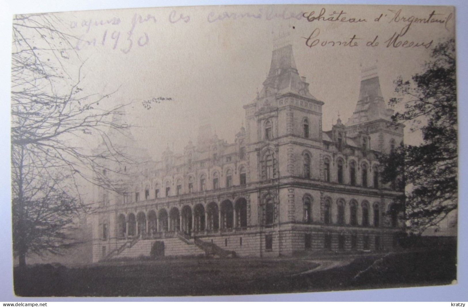 BELGIQUE - BRABANT WALLON - WATERLOO - Le Château D'Argenteuil - 1908 - Waterloo