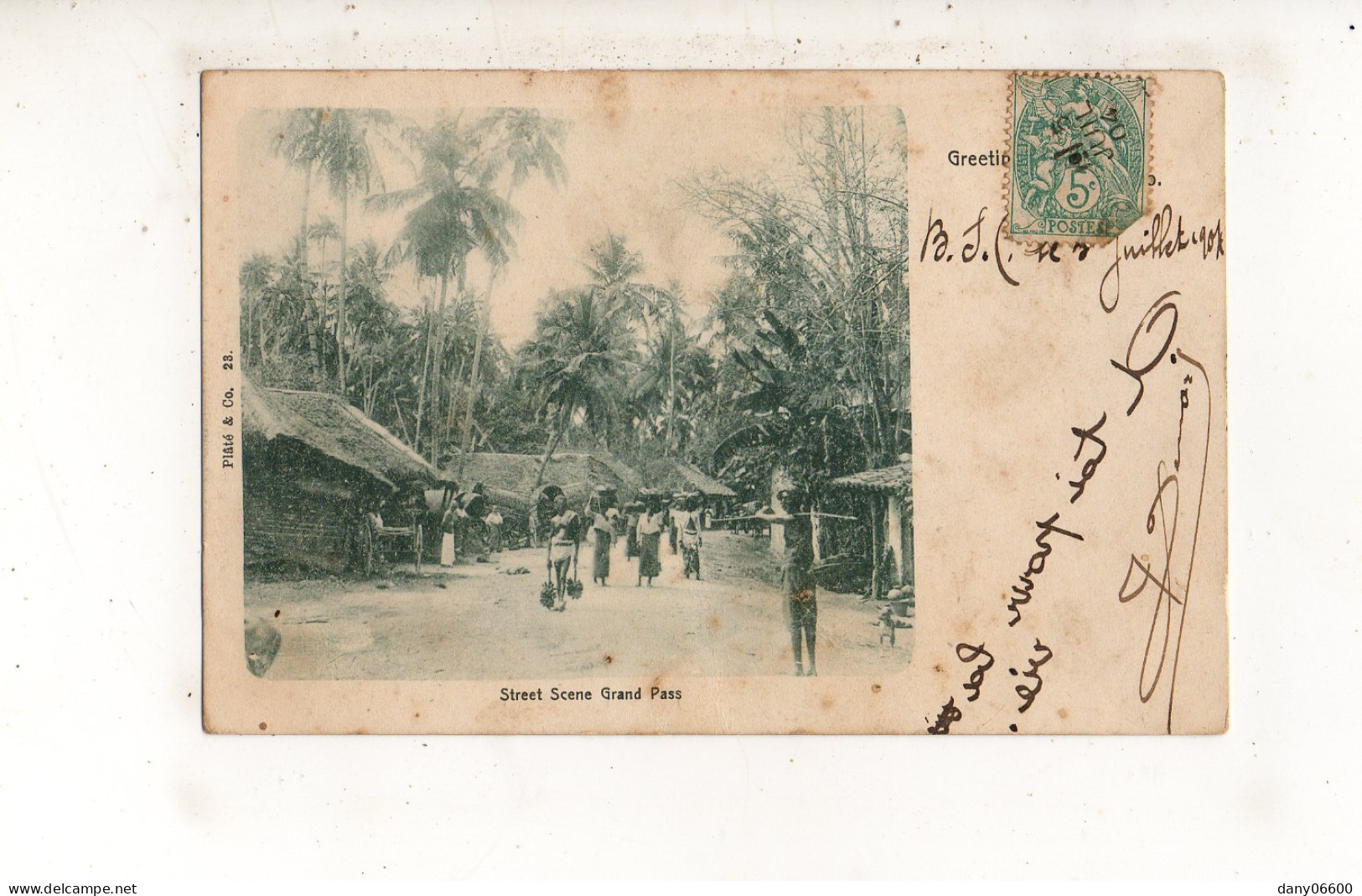 CEYLAN - Street Scene Grand Pass (carte Animée) - Sri Lanka (Ceylon)