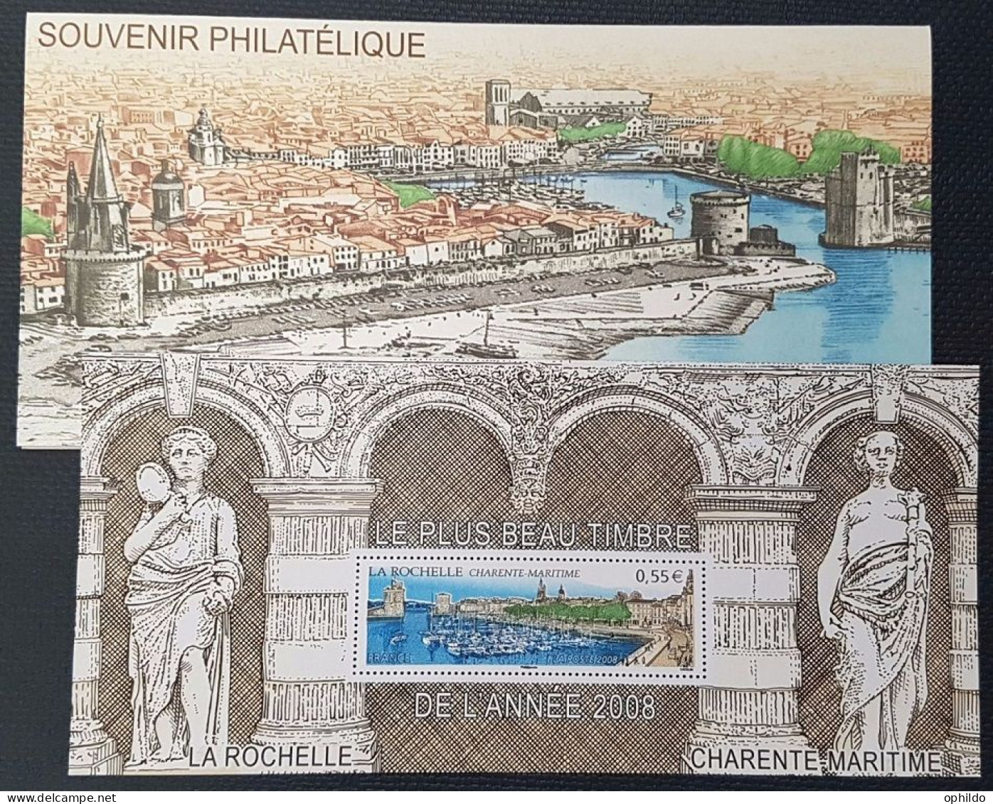 France   Bloc Souvenir  44   * *  TB   La Rochelle   - Souvenir Blocks & Sheetlets