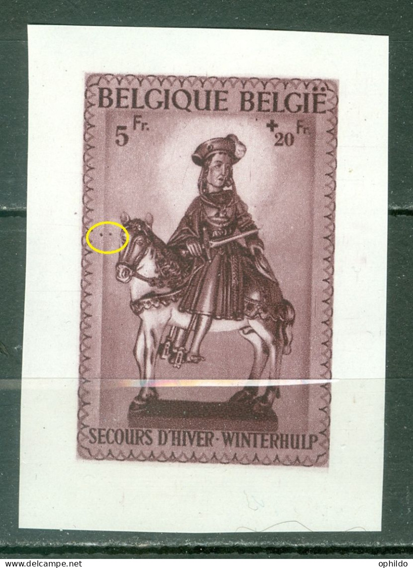 Belgique   592B V    * *  TB    Les Yeux Hors La Tete   - 1931-1960
