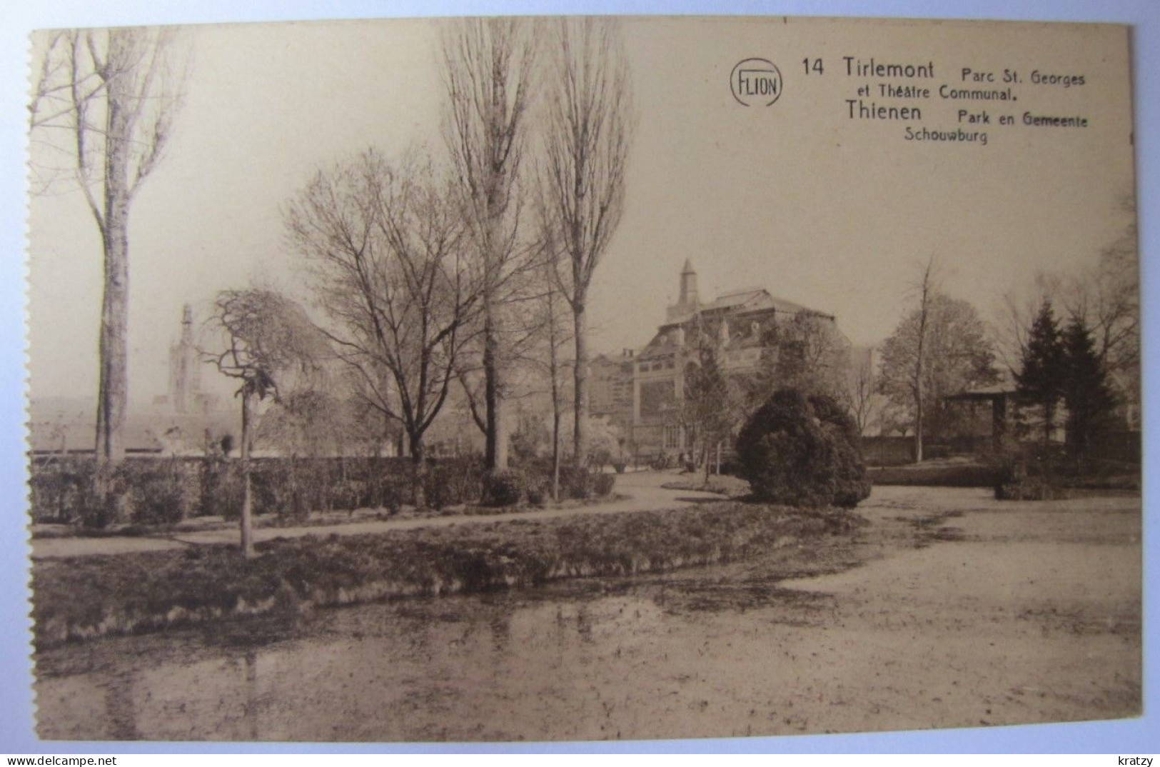 BELGIQUE - BRABANT FLAMAND - TIENEN (TIRLEMONT) - Parc Saint-Georges Et Théâtre Communal - Tienen