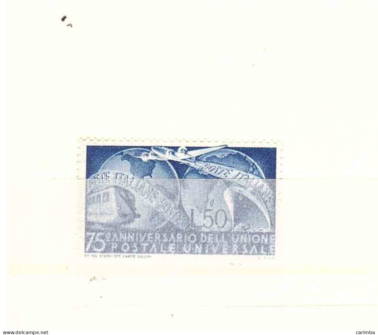 1949 L.50 UNIONE POSTALE UNIVERSALE - 1946-60: Nuovi