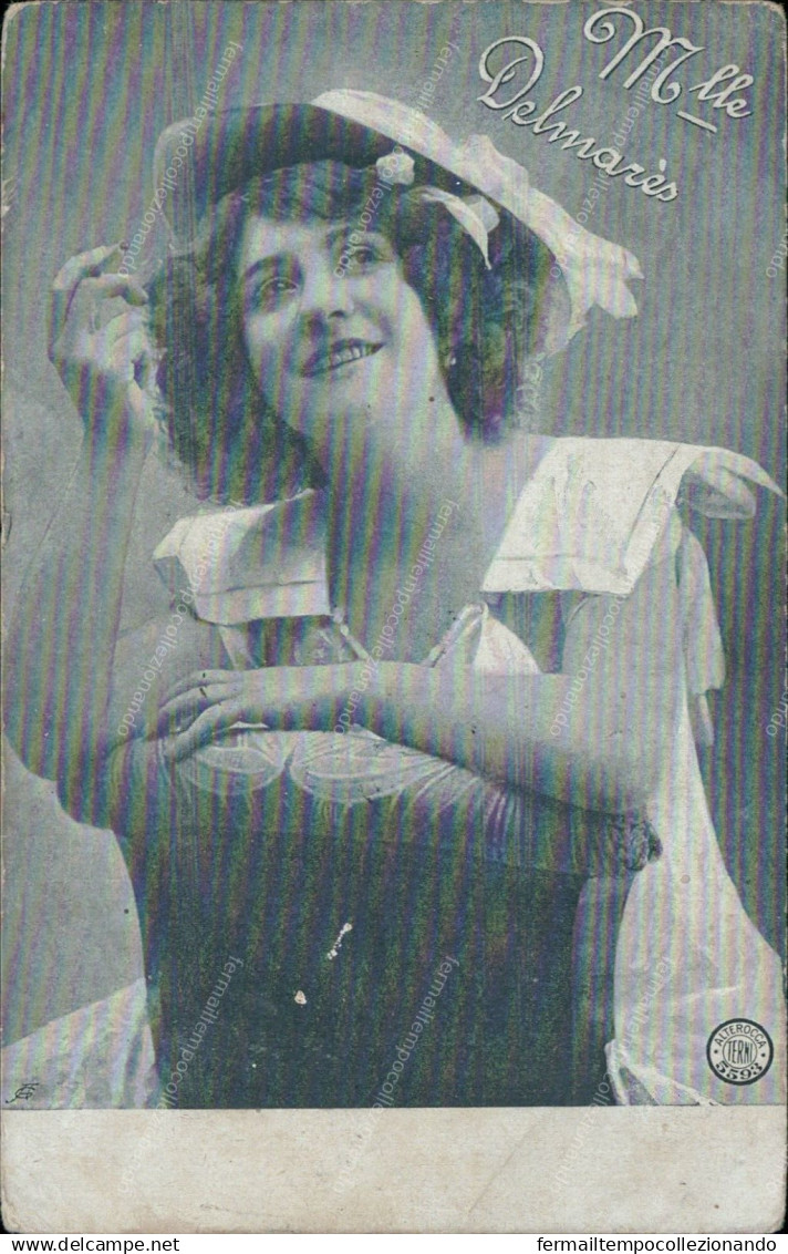 Az759  Cartolina Personaggi Famosi Mlle Delmares  Attrice Actress Teatro - Artisti