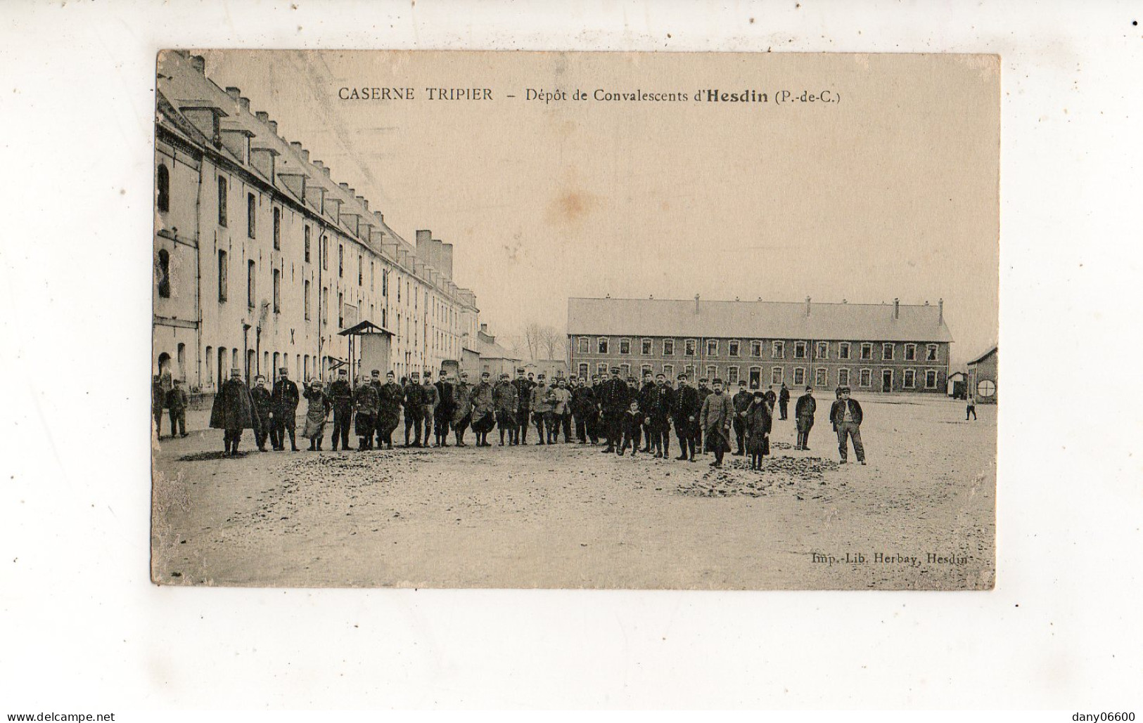 HESDIN - CASERNE TRIPIER - Dépot De Convalescents (carte Animée) - Hesdin