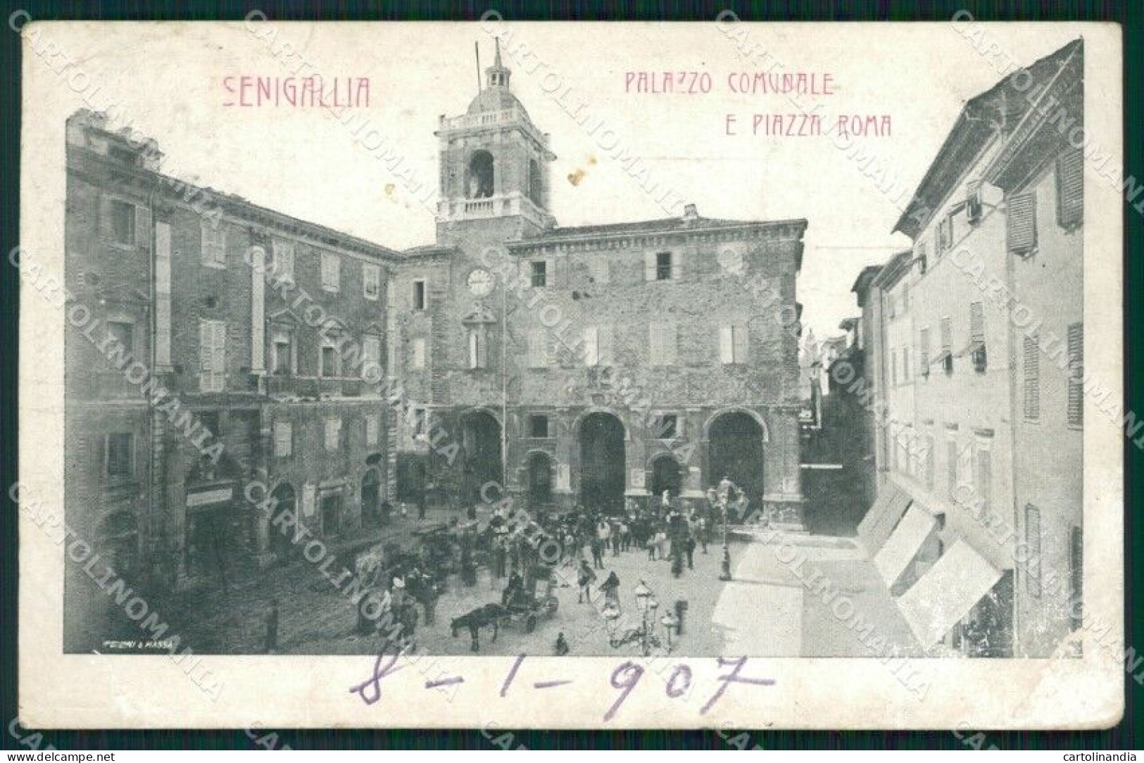 Ancona Senigallia Palazzo Comunale ABRASA Cartolina VK1595 - Ancona