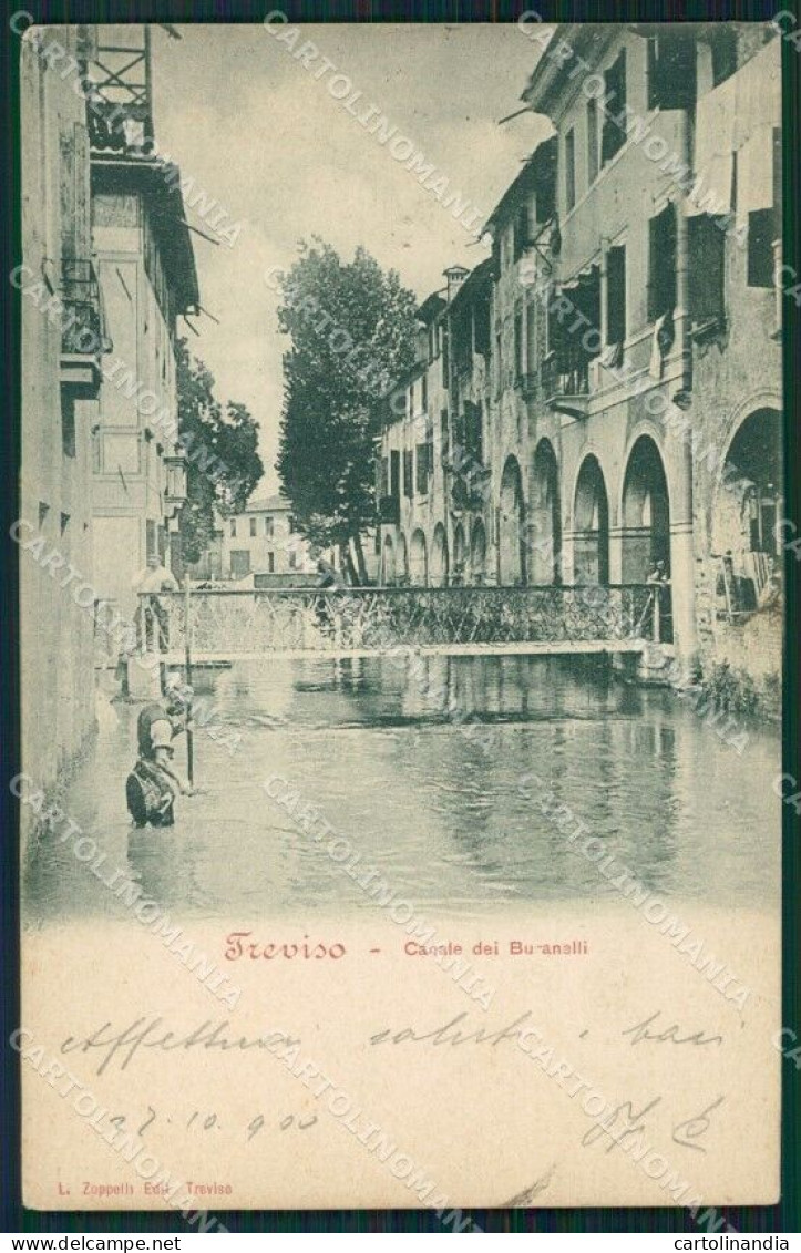 Treviso Città Canale Dei Buranelli Cartolina VK1740 - Treviso