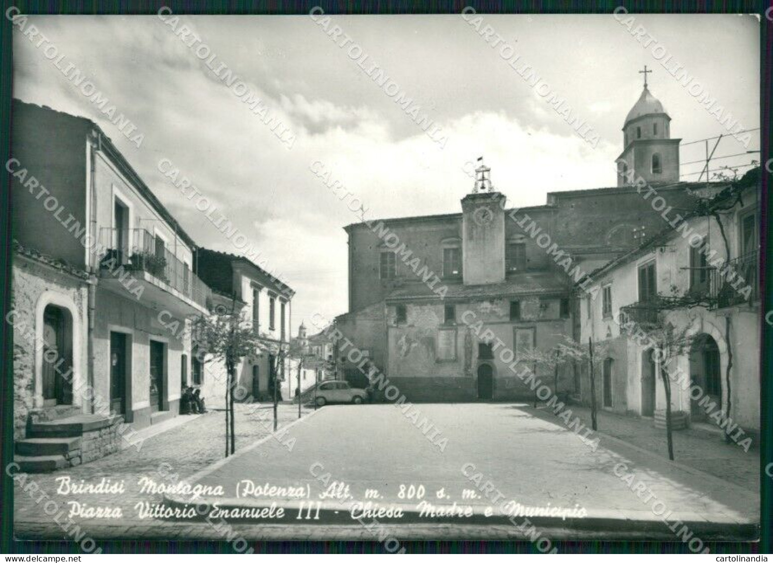 Potenza Brindisi Montagna PIEGA Foto FG Cartolina ZKM7551 - Potenza