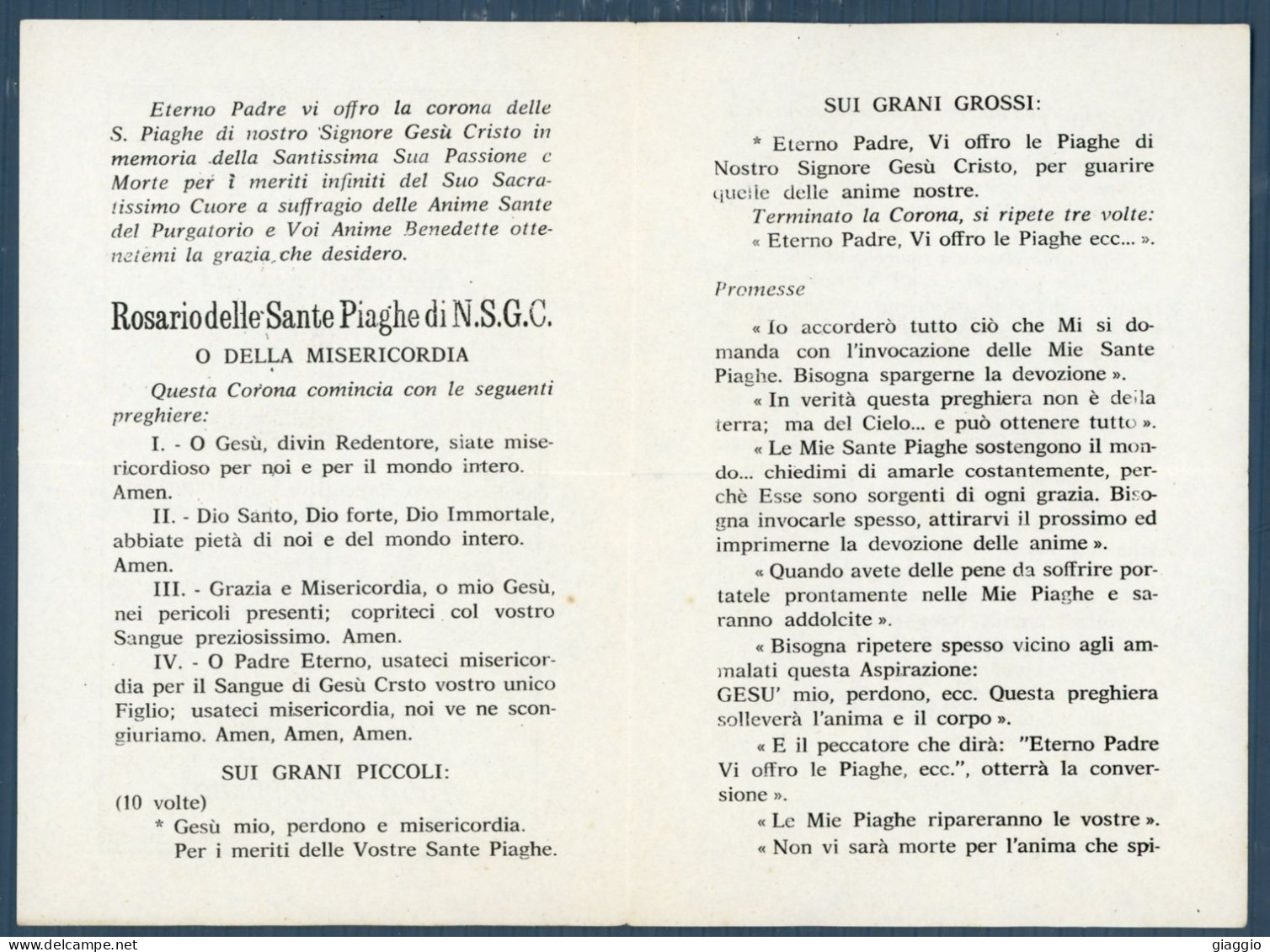 °°° Santino N. 9184 - Tutto è Compiuto °°° - Religión & Esoterismo