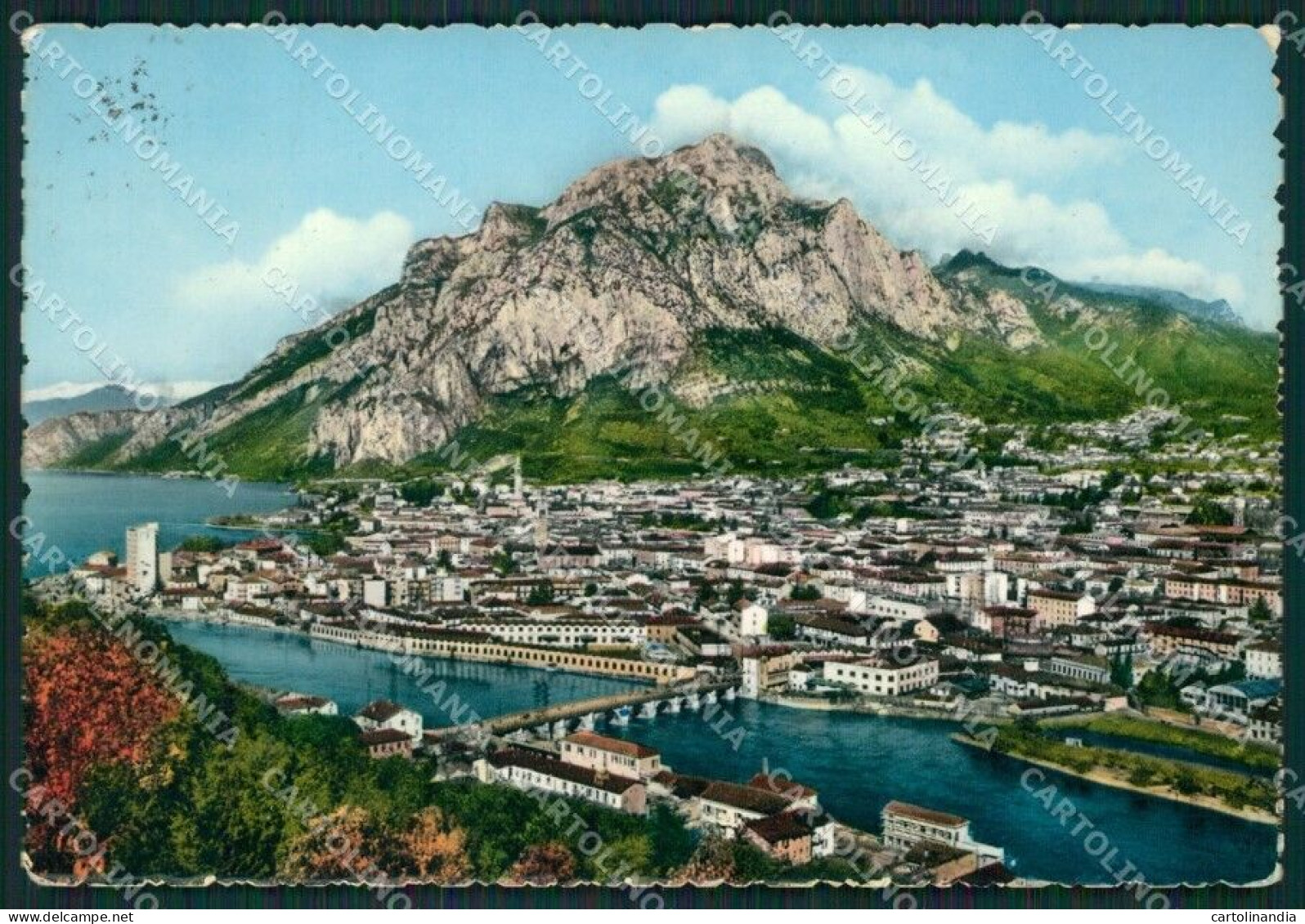 Lecco Città Lago Di Como PIEGHINE Foto FG Cartolina KB3166 - Lecco