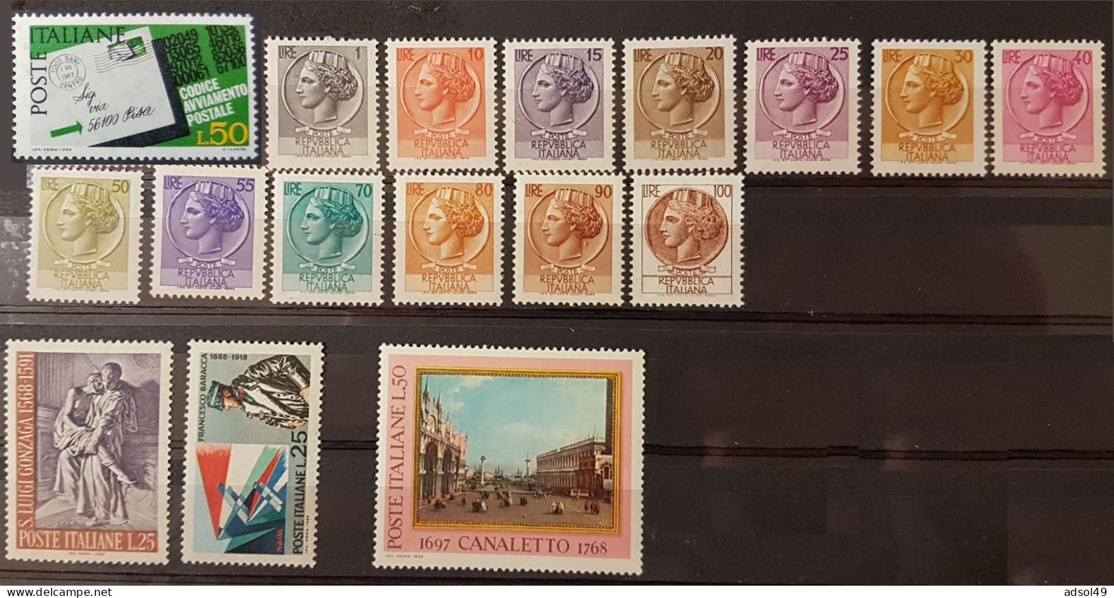 Italia 1968 - Lot De 17 Timbres Neufs - 1961-70: Ungebraucht