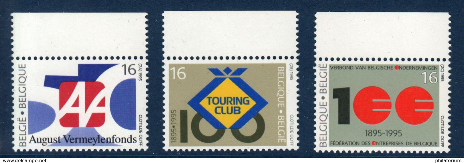 Belgique België, **, Yv 2585, 2586, 2587, Mi 2637, 2638, 2639, SG 3252, 3253, 3254, - Unused Stamps