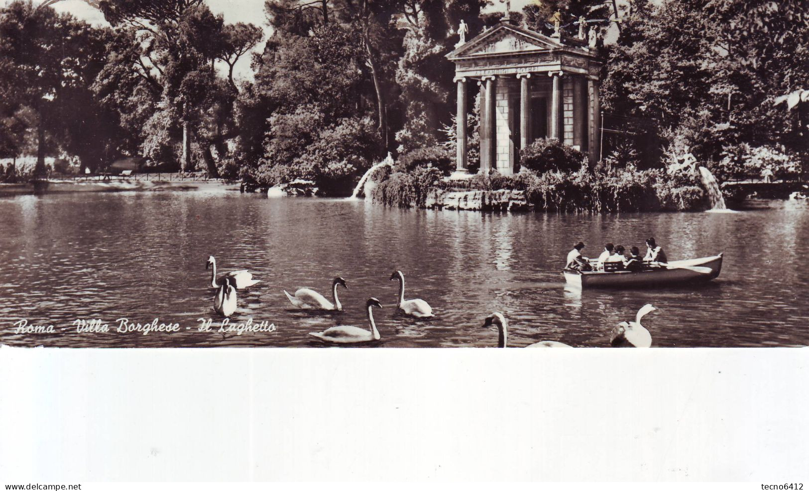 Roma - Villa Borghese - Il Laghetto - Viaggiata - Parchi & Giardini