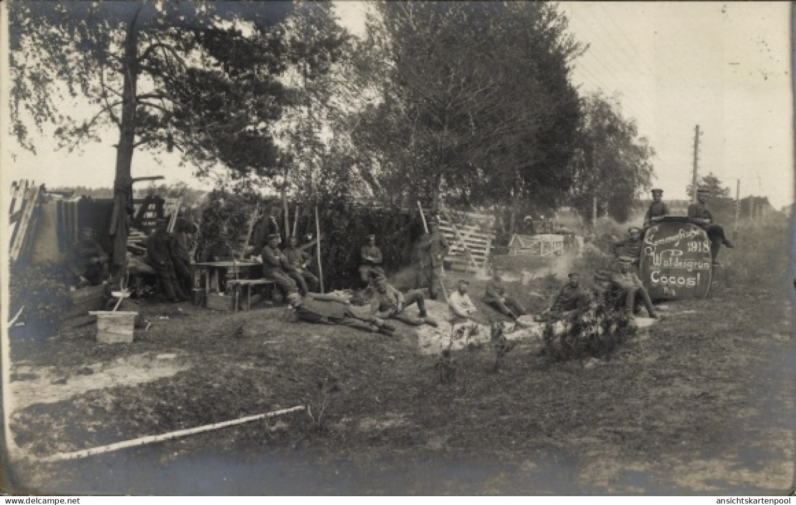 Photo CPA Babrujsk Weißrussland, Deutsche Soldaten In Uniformen, I WK - Wit-Rusland