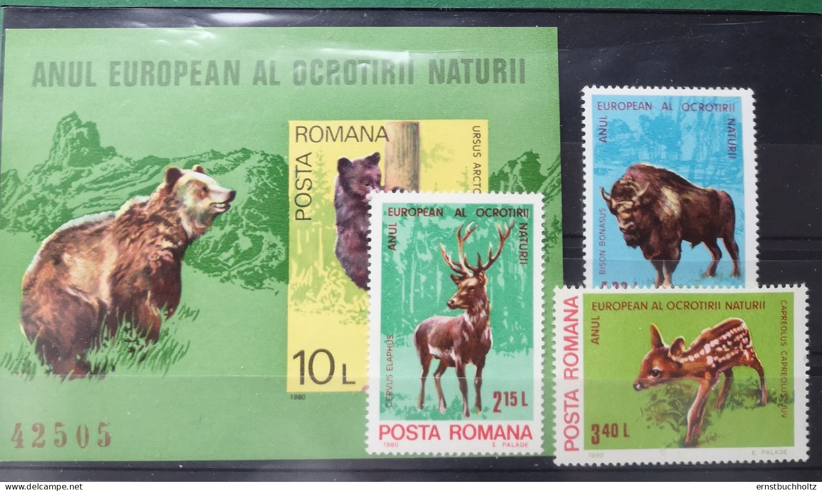 Rumänien 1980 Wildtiere Mi 3705/10** Nur Die 3v Säuger Im Angebot - Neufs