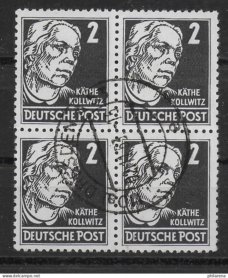 SBZ: MiNr. 327, Viererblock, Gestempelt 1953 - Gebraucht