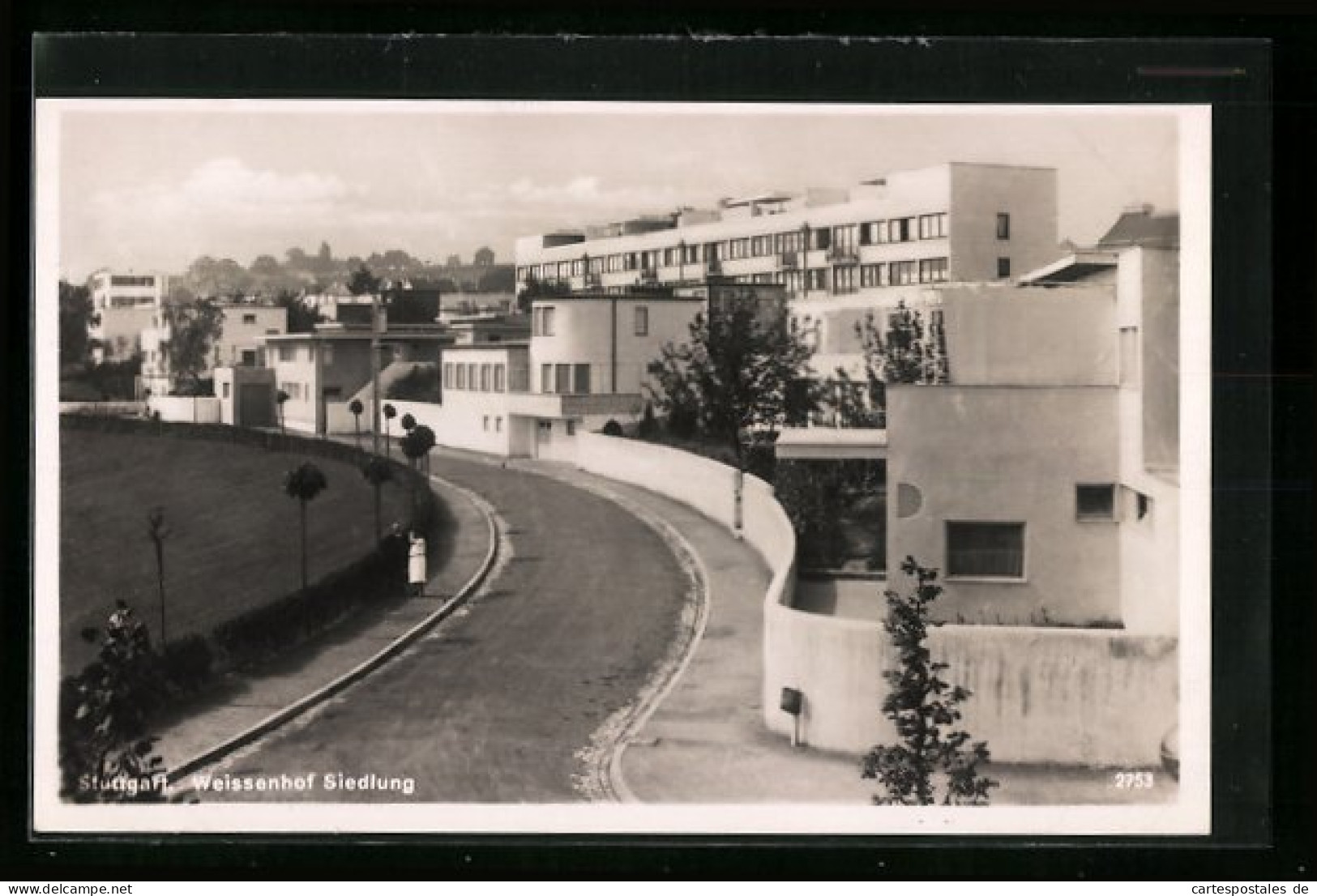 AK Stuttgart, Strassenpartie In Der Wiesenhof-Siedlung, Bauhaus  - Otros & Sin Clasificación