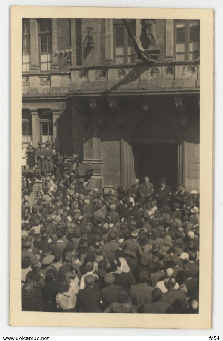 ° LUXEMBOURG ° BETTEMBOURG ° Libération En 1944, Arrivée Des Américains ? ° CARTE PHOTO ° - Bettembourg