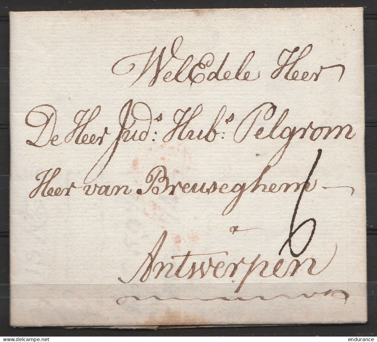 L. Datée 12 Juin 1781 De LONDON Pour ANTWERPEN - Port "6" - 1714-1794 (Oesterreichische Niederlande)